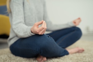 women at home doing Daily Mindfulness Practices