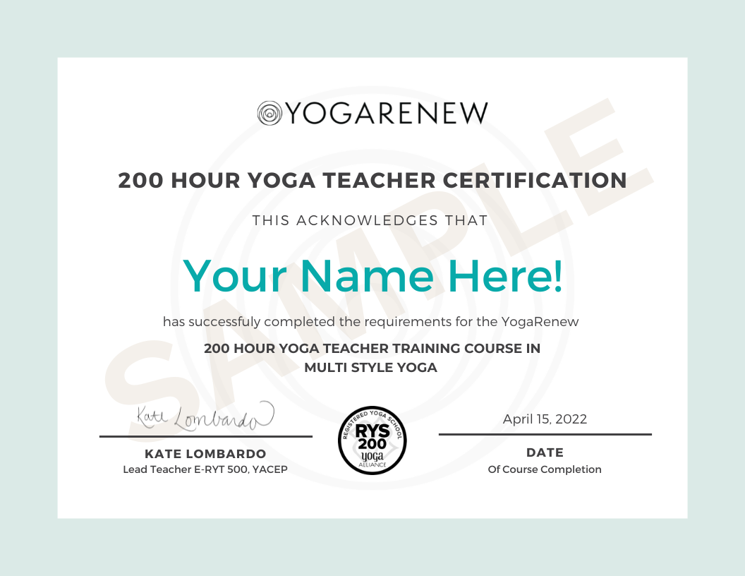 200 Hour Online Yoga Teacher Training