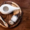 A neti pot on a table