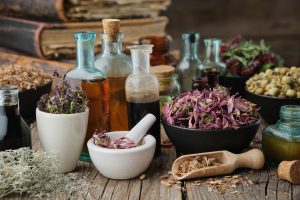 Ayurveda remedies: herbs, tinctures, spices