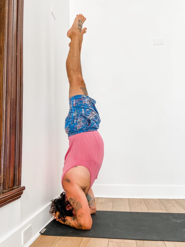 Headstand at the wall