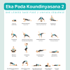 Eka Pada Koundinyasana 2 Guide Sheet with step by step instructions