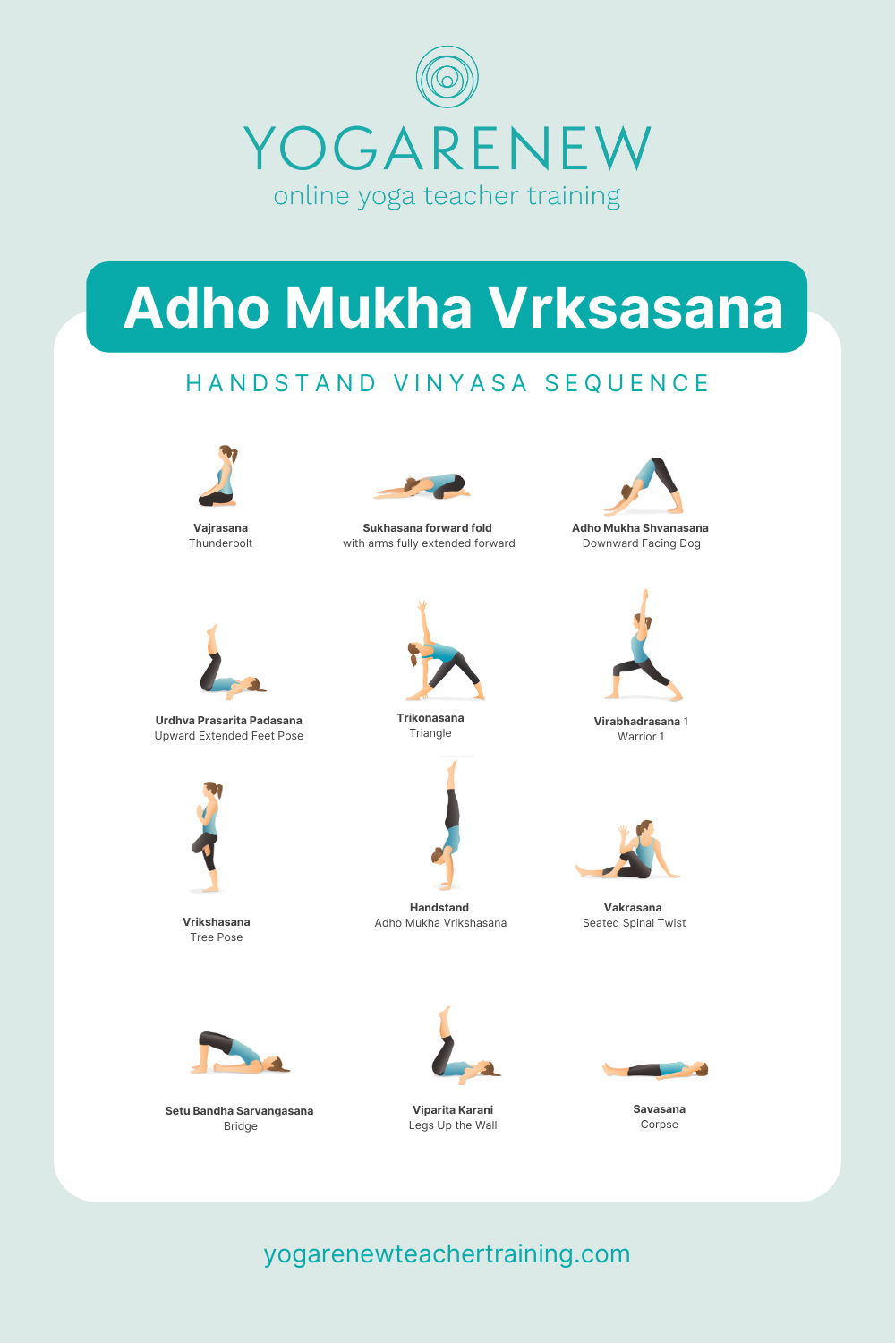 Handstand Hop Pose Flow (Adho Mukha Vrksasana Hop Vinyasa) Variations - 26  variations of Adho Mukha Vrksasana Hop Vinyasa