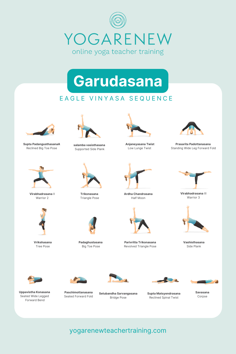 Garudasana (Eagle Pose) Sequence