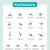 Vinyasa Yoga Sequence PDF download for Vashistasana (Side Plank)