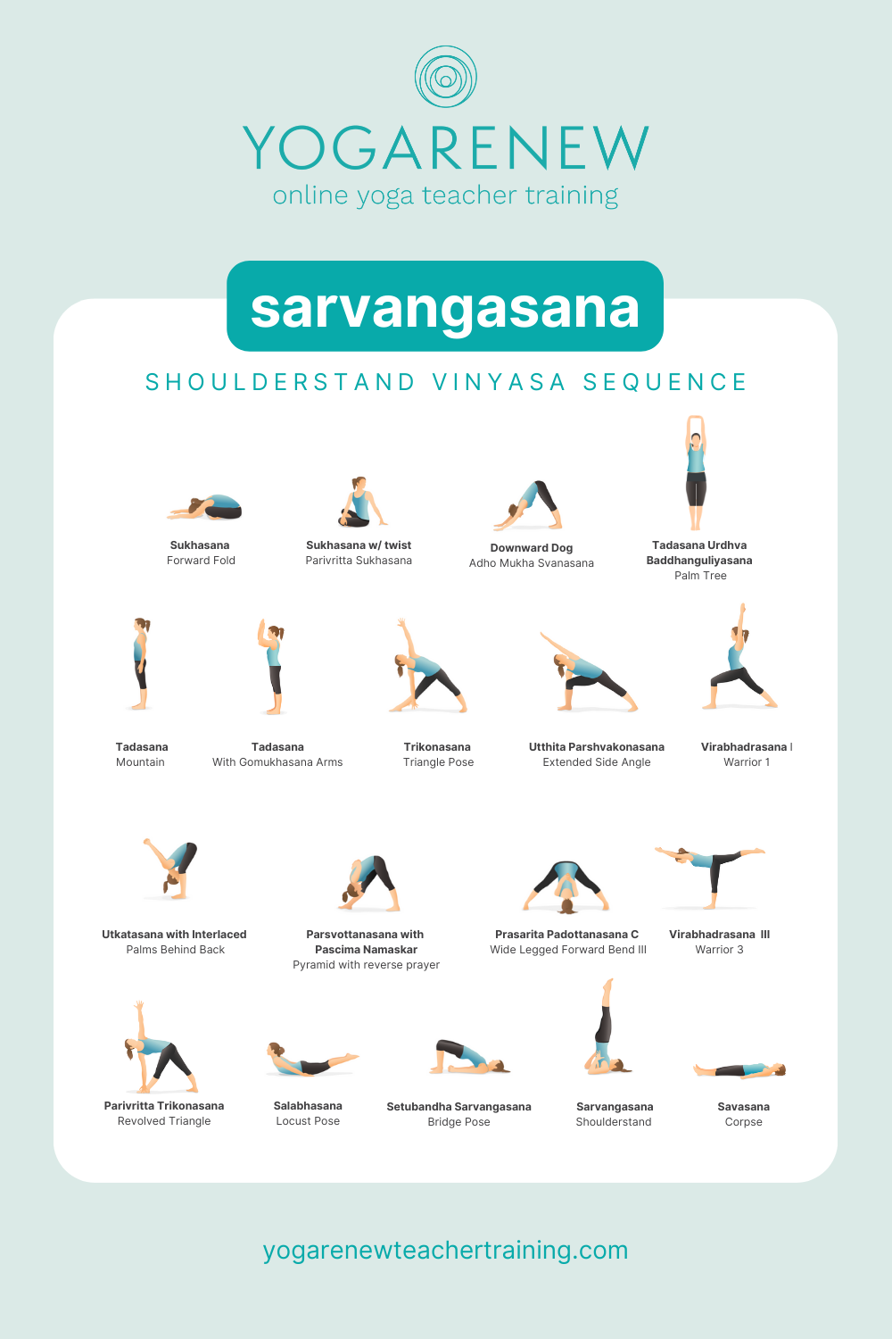 Shoulderstand Yoga Class Sequence