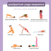 Postpartum yoga sequence PDF with each yoga pose mentioned in the article