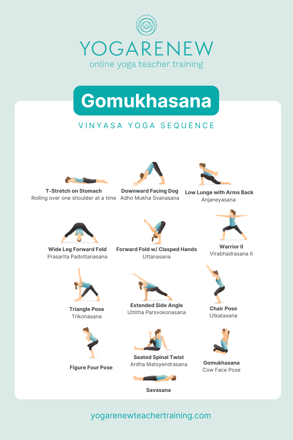 Gomukhasana class sequence