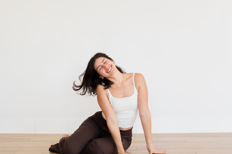 How Yoga Can Boost Your Mood photo of Isa Brand smiling at the camera