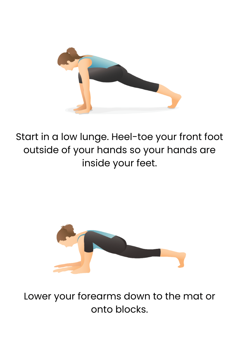 Lizard Lunge How To Graphic