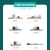 Yin yoga sequence pdf with puppy pose, child's pose, Janu Sirsasana (both sides), Paschimottanasana, and Savasana