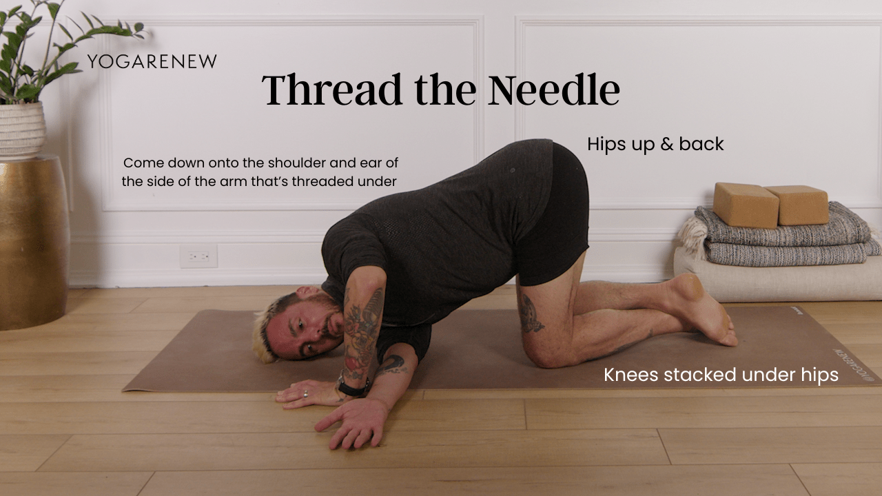 Thread the needle alignment graphic