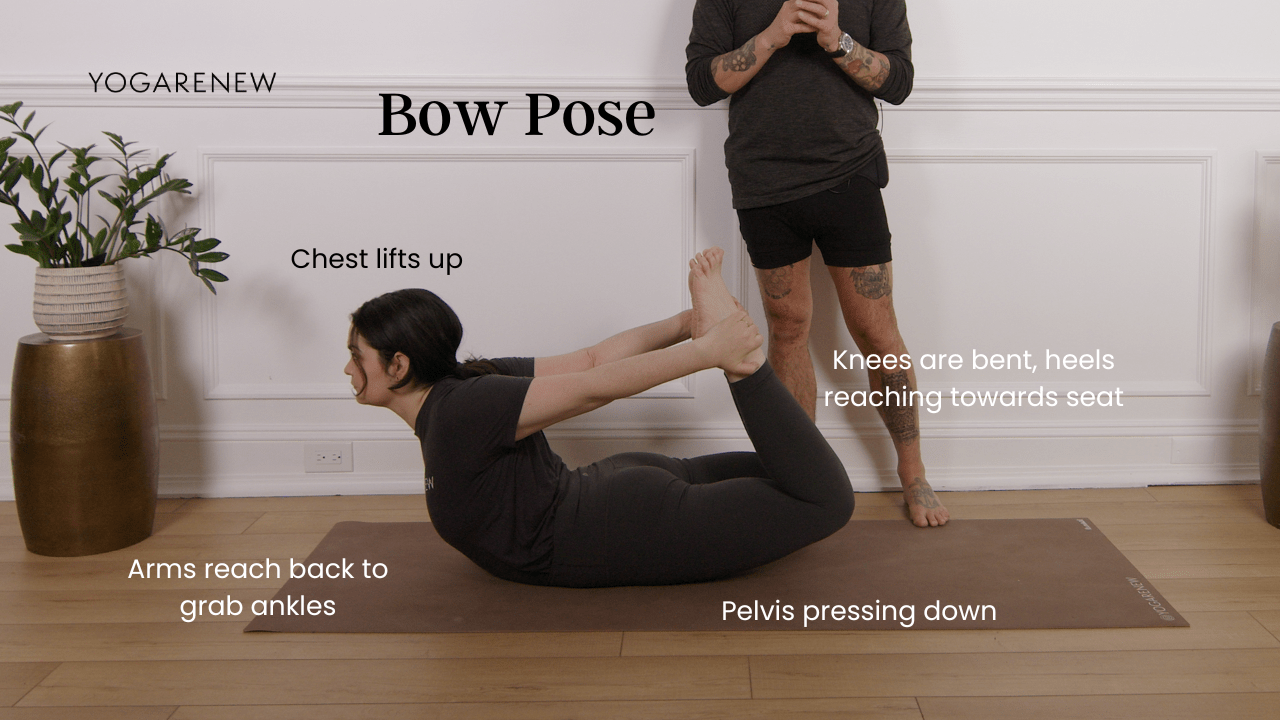 bow pose alignnment graphic