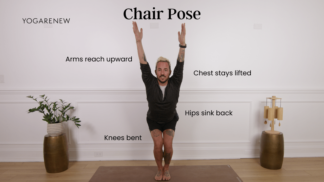 chair pose diagram