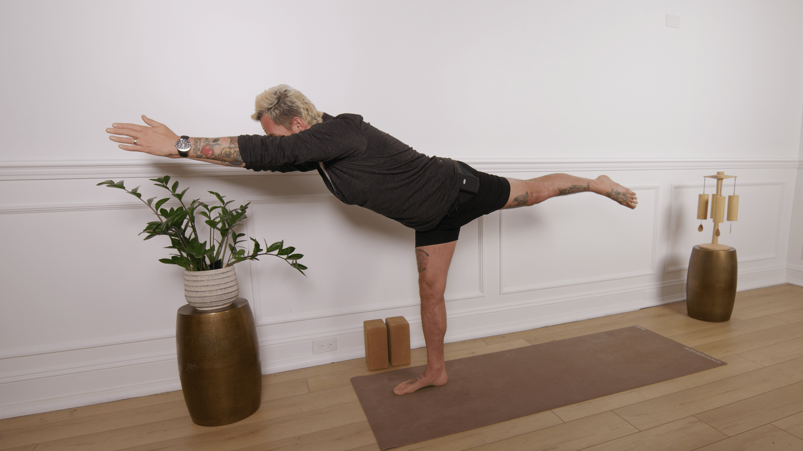 warrior three pose