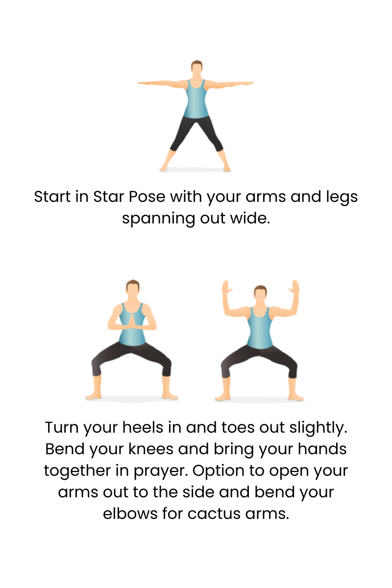 Goddess Pose tutorial