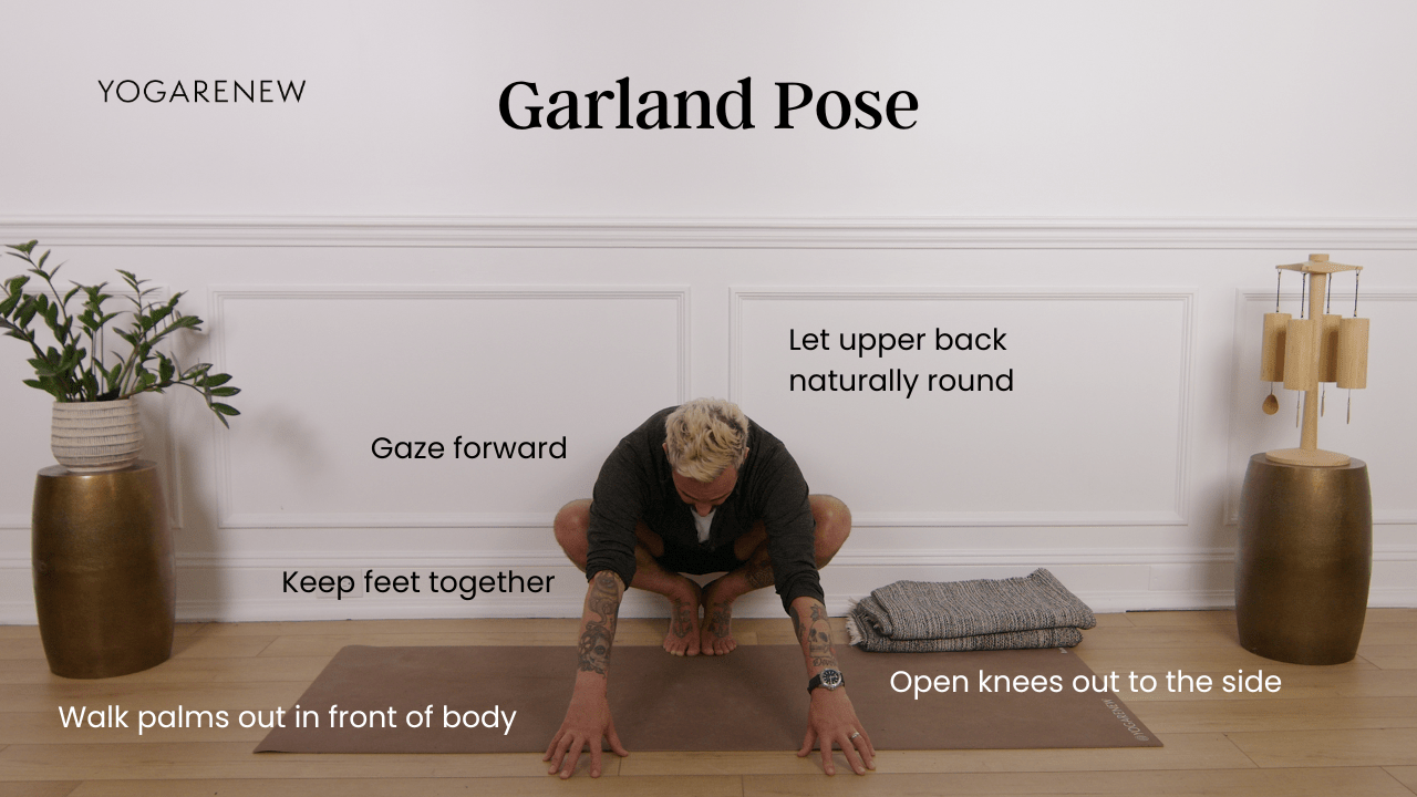 garland pose