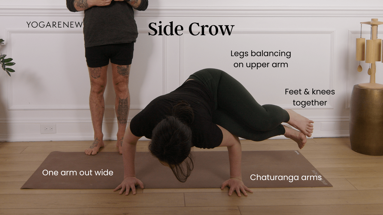 side crow graphic
