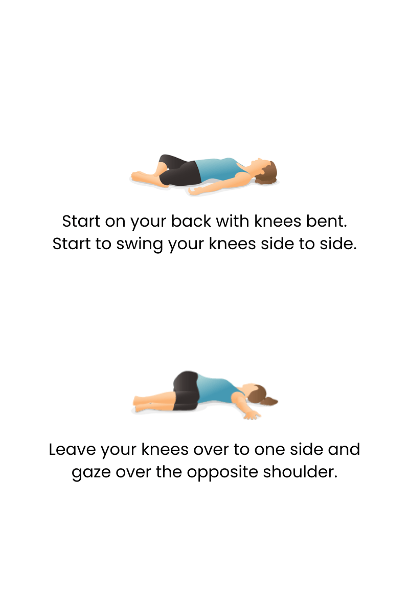 supine spinal twist