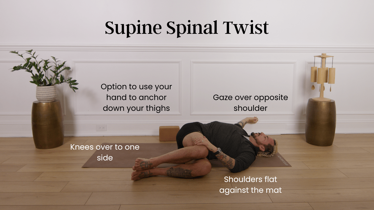 supine spinal twist