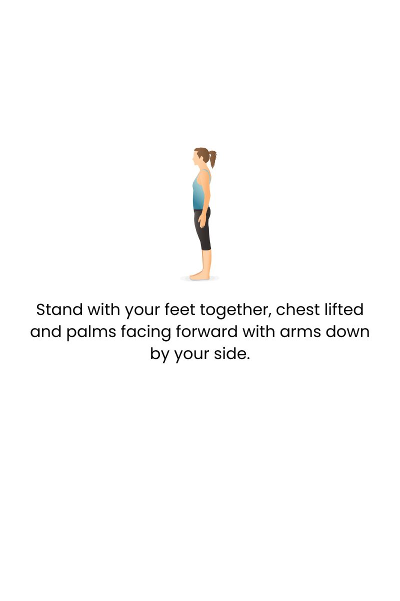 tadasana (mountain pose)