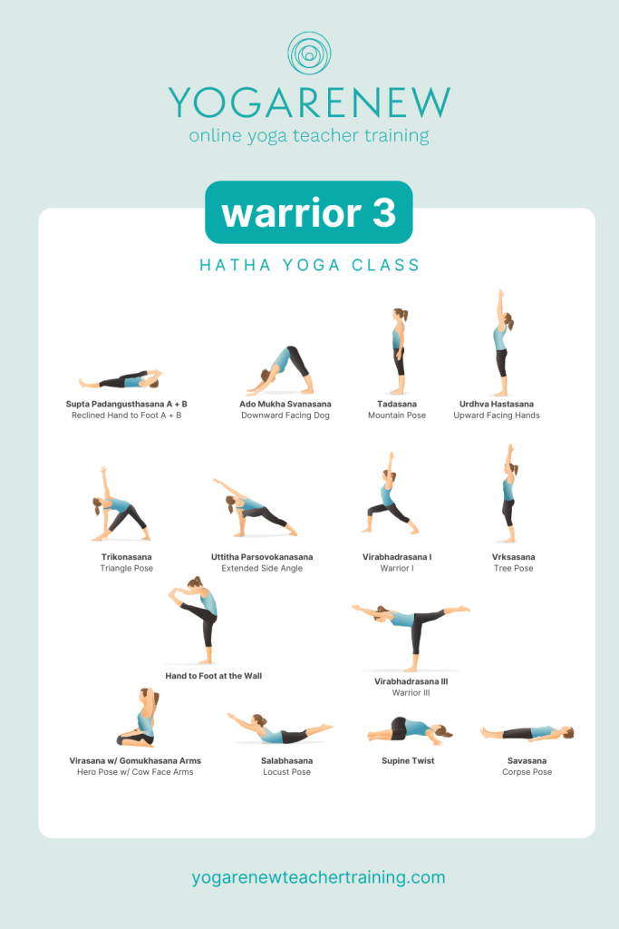 warrior 3 hatha yoga class pdf
