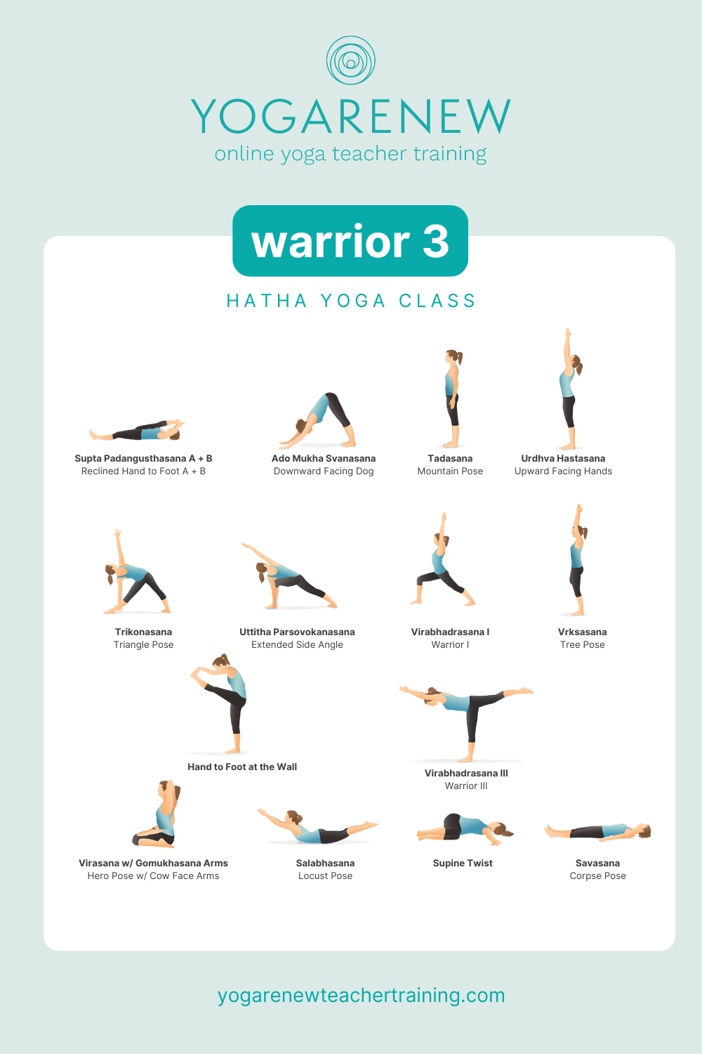 warrior 3 hatha yoga class pdf