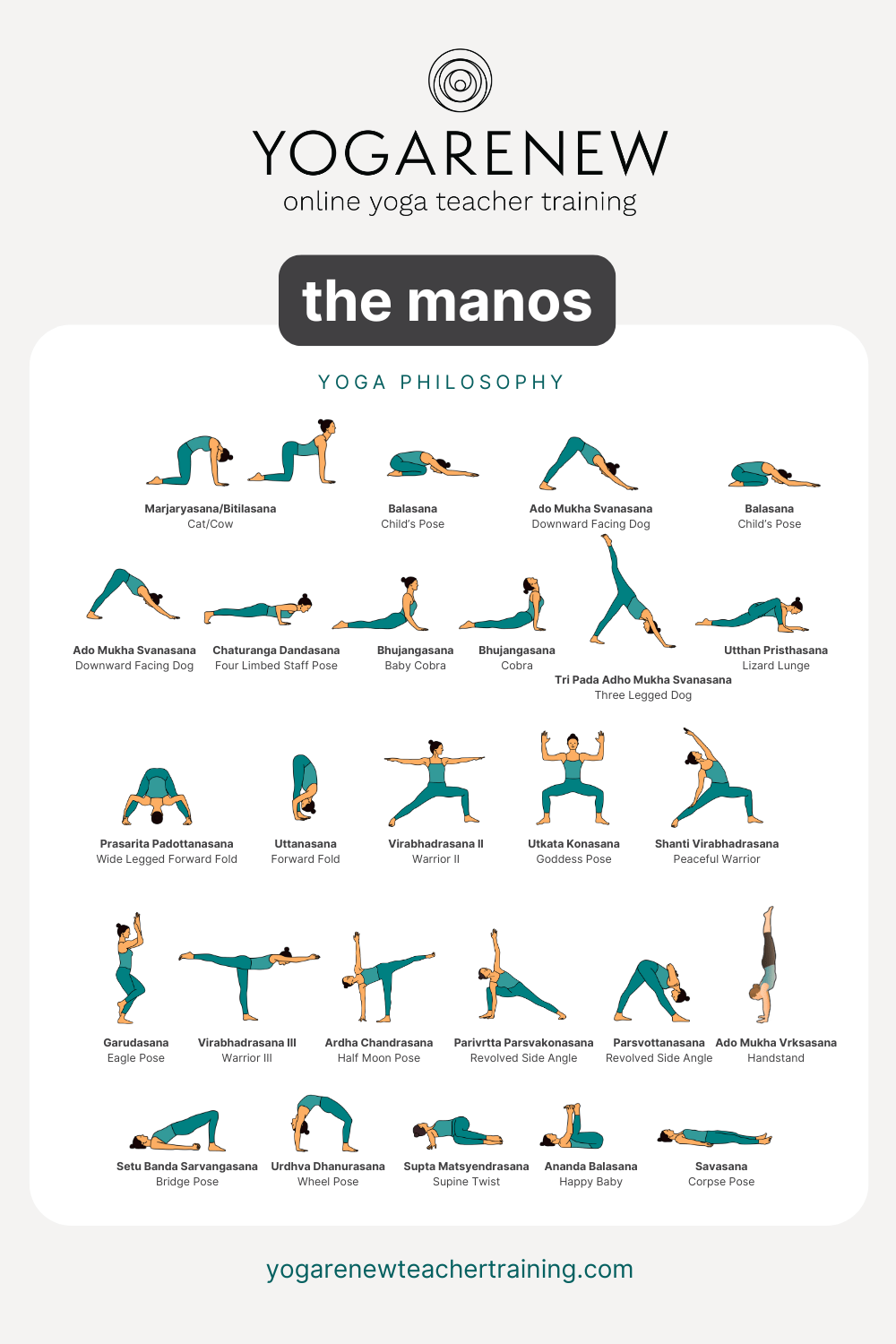 the manos yoga class theme