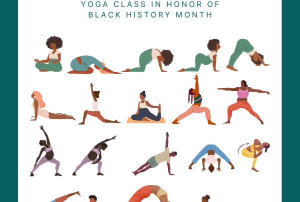 wheel pose for black history month graphic