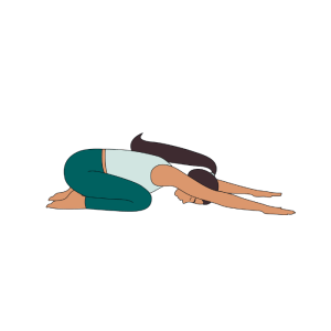 Child's pose clipart