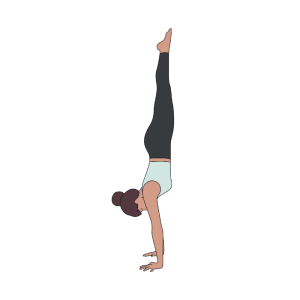 Handstand yogi clipart