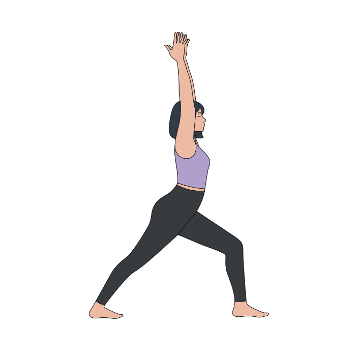 Clipart of Warrior 1 pose