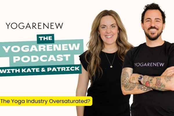 Image of Kate & Patrick from the new YogaRenew Podcast graphic on YouTube