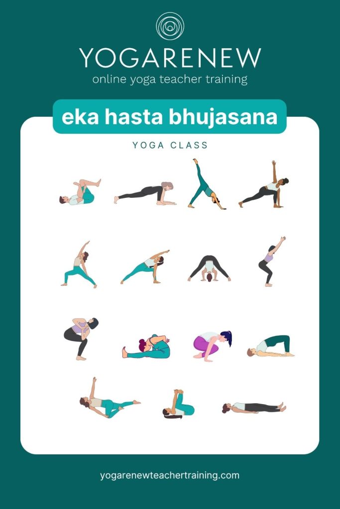 eka hasta bhujasana class sequence
