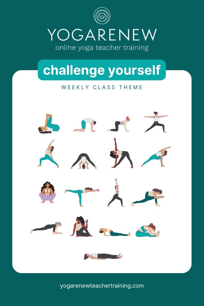 challenge yourself weekly class theme yogarenew pdf